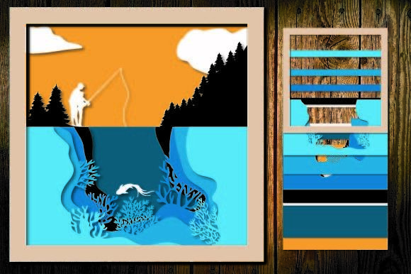 3D Fishing Shadow Box Fish Embroidery Design Review