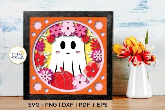 3D Floral Ghost Shadow Box SVG Review for Real Projects