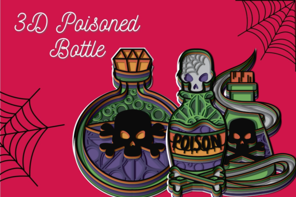 3D Poisoned Bottle SVG Bundle Review for Real Embroidery Projects