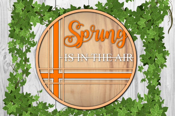 3D Spring Door Welcome Sign: A Laser-Cut Design Asset for Modern Signs