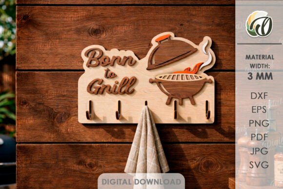 3D Summer Towel Rack Lasercut: A Versatile Wall Decor Graphic for Brand Design