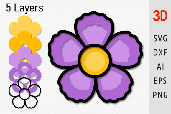 3D SVG Layered Flower for Cut: A Brand Designer’s Review