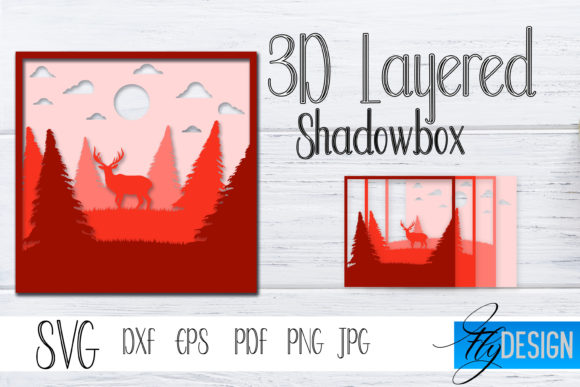 3D SVG Shadowbox Nature 4 Review for Local Business Branding