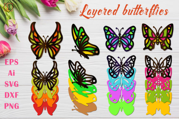 3D SVG Shapes: Butterflies for Creative Website and Editorial Design