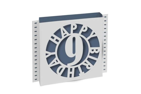 Birthday Shadow Box 3D SVG for Handmade Creations