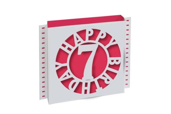 Birthday Shadow Box 3D SVG for Pop-Up Card Creators