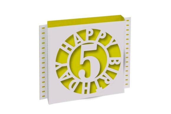 Birthday Shadow Box 3D SVG for Pop-Up Card Designs