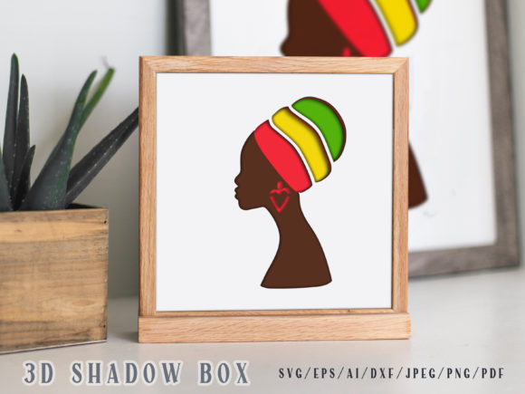 Black African Girl 3D Shadow Box Review for Digital Sellers