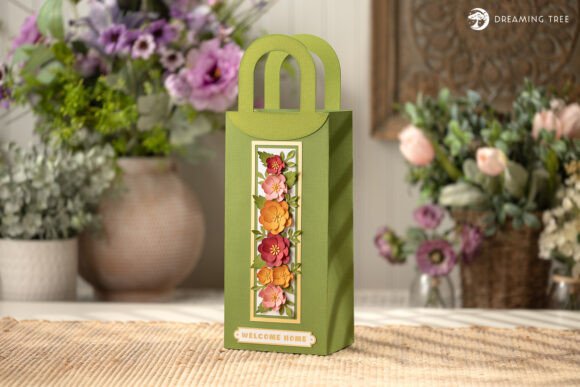 Elegant Bloom Gift Bag 3D SVG Review for Spring Design Projects