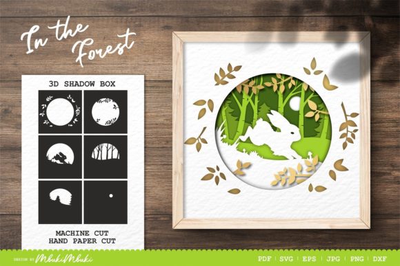Hare in the Forest 3D Shadow Box SVG Review