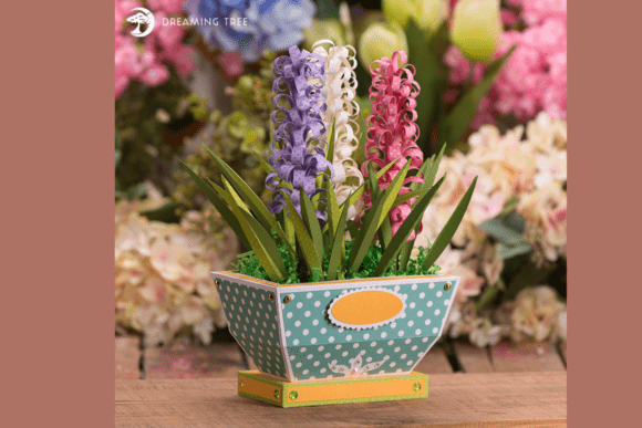 Hyacinth Planter SVG for 3D SVG Centerpieces