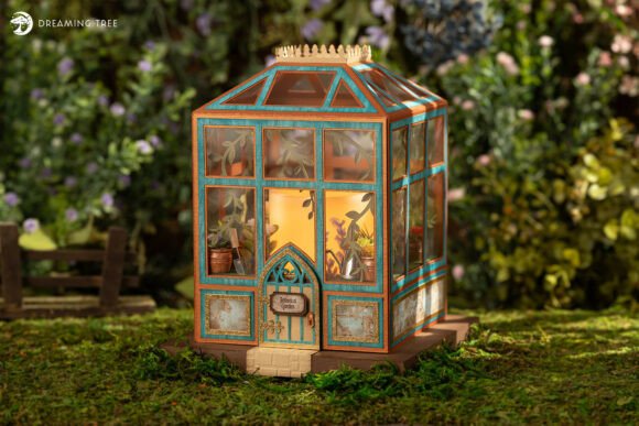 Secret Garden Luminary SVG: A 3D Easter Graphic Design Asset for Polished Content