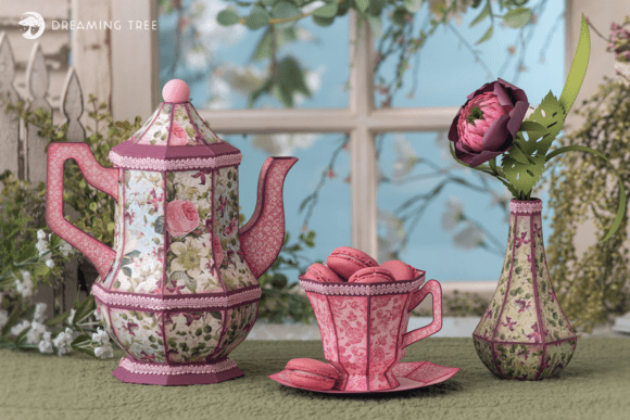 Tea Time SVG Bundle: A Nostalgic Embroidery Design for Real Projects