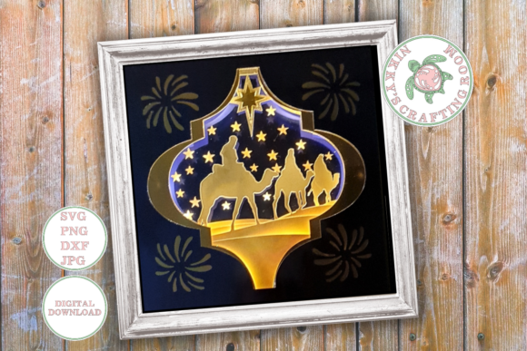 Three Kings 3D SVG Shadow Box for Creative Sellers
